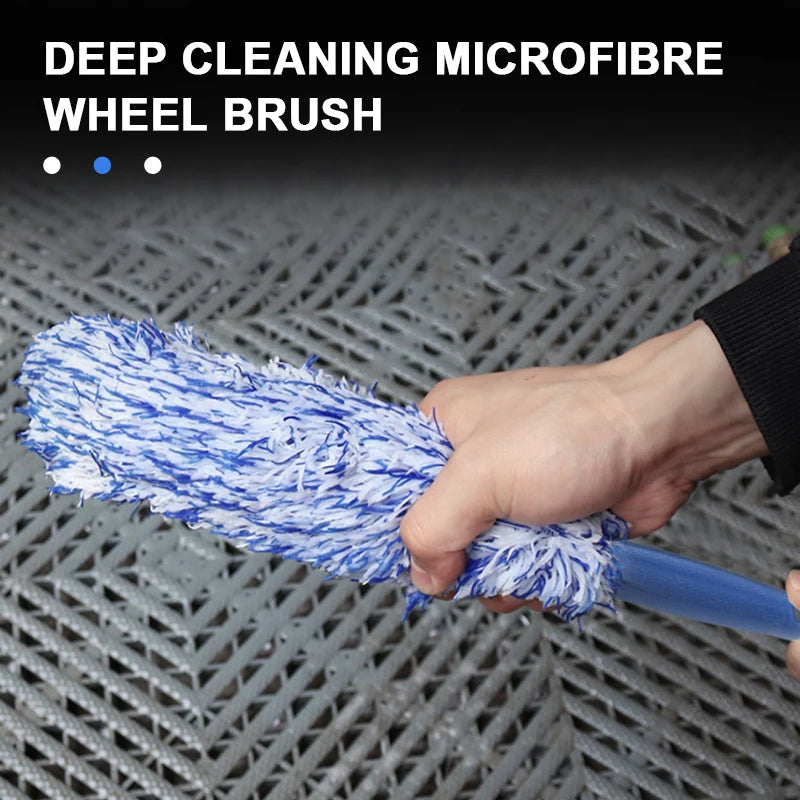 Car wheel cleaning accessory
