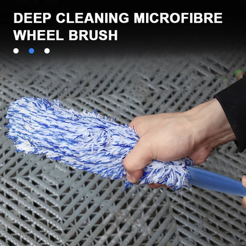 Car wheel cleaning accessory
