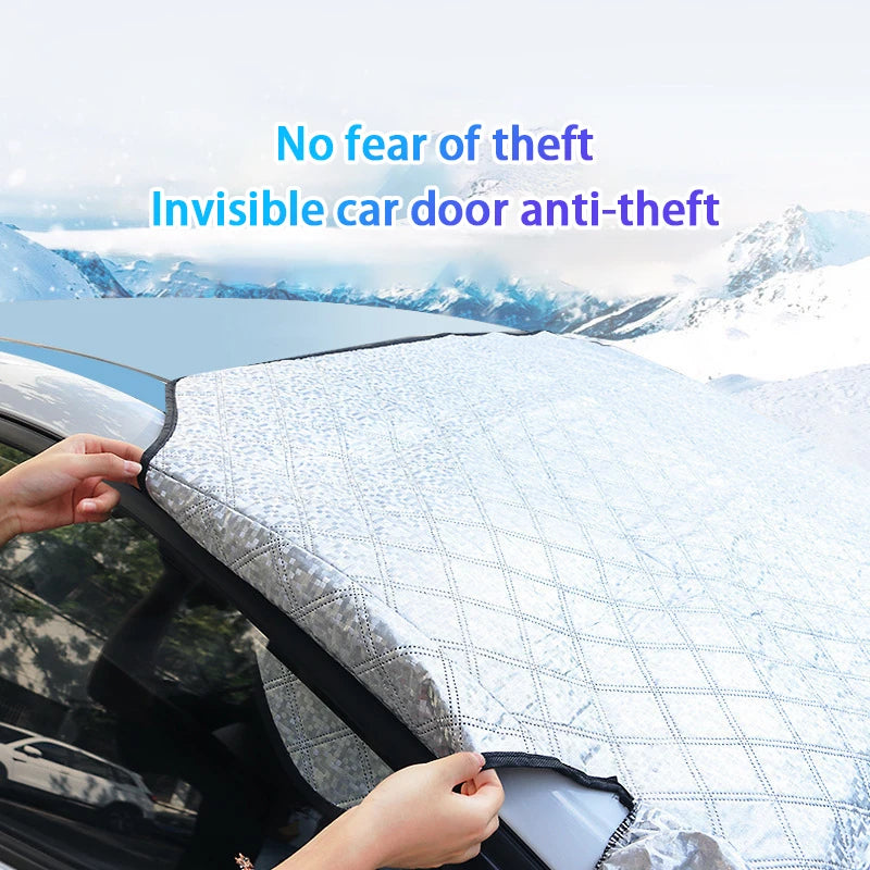 Folded windshield cover