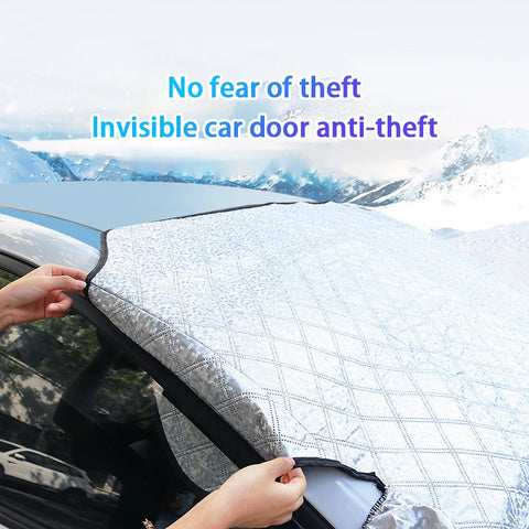 Folded windshield cover