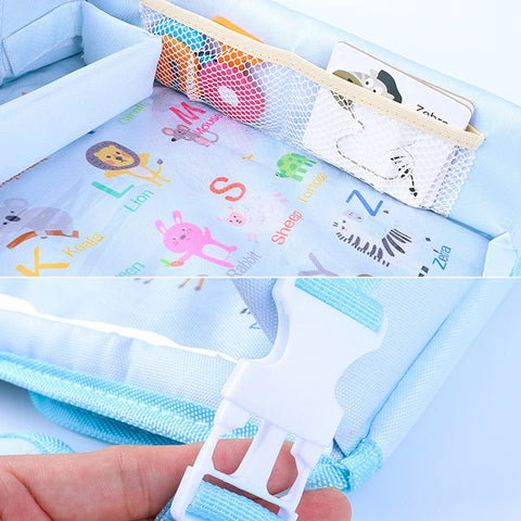 Foldable car travel tray for children