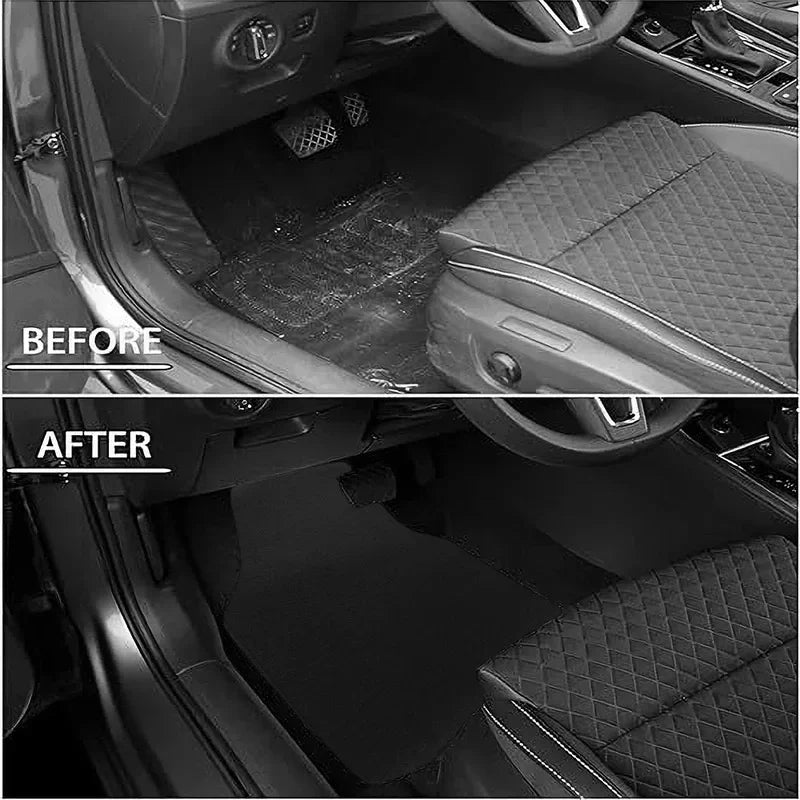 Front and rear universal floor mats