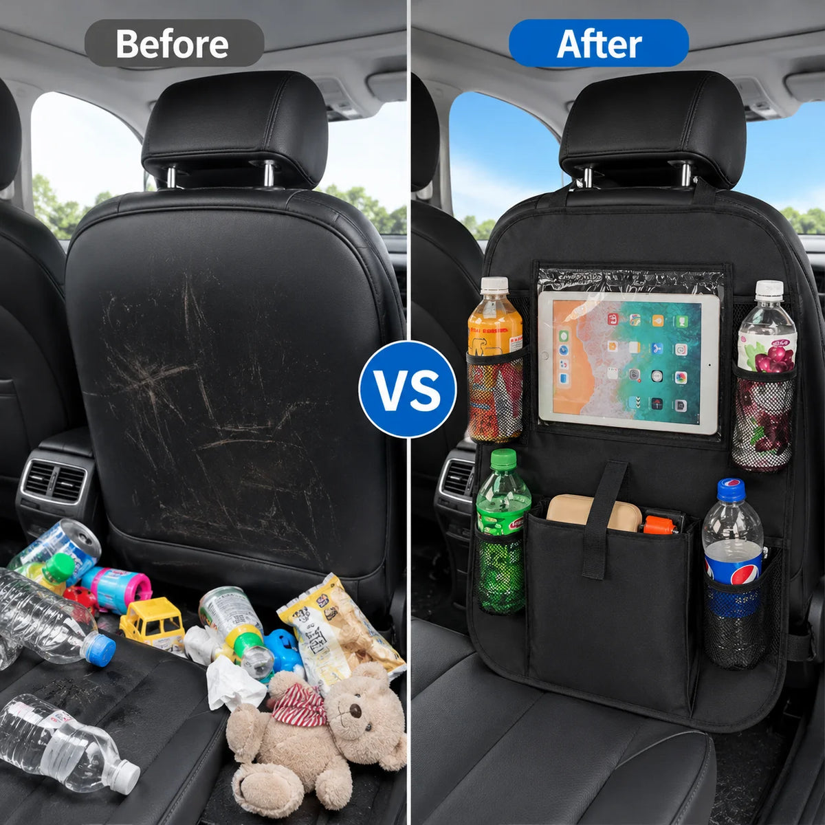Black family car organizer