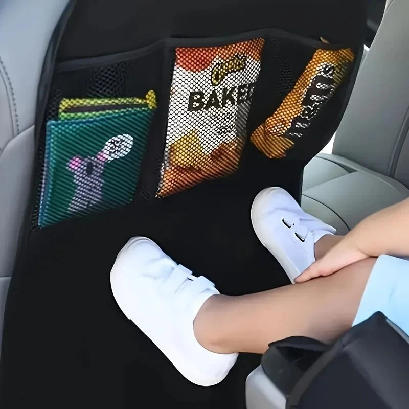 Black car seat-back organizer